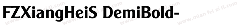 FZXiangHeiS DemiBold字体转换